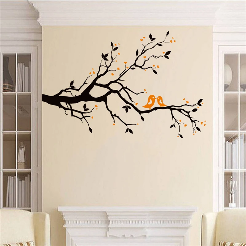 Black Tree Branch Brids wall decals Art PVC Quote home decor wall