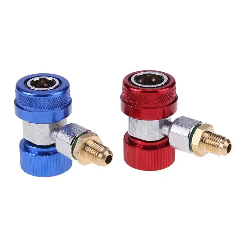 

2pcs/lot AC R134a Auto Coupler Air Conditioning Adjustable Joint Connector Car Refrigerant Low/High Adapter Car Accessories