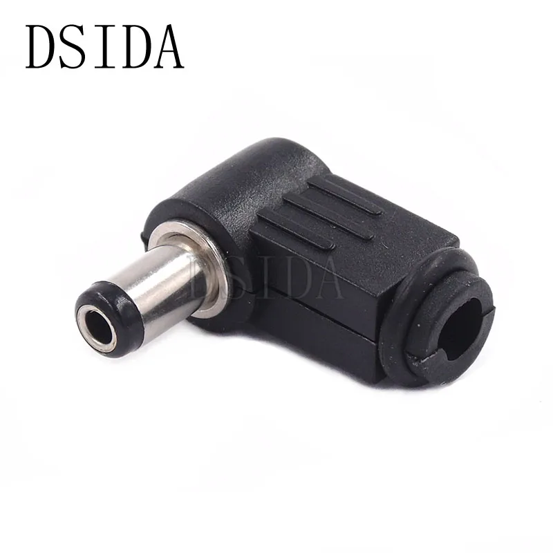 

5PCS 5.5MM * 2.5MM DC Power Male Plug Jack Adapter 5.5X2.5MM 90 Degree Connector Male Plug 5.5*2.5MM