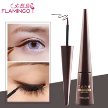 Фламинго глаз Макияж 3.5 мл мини анти-цветущие guyliner длительный легко носить черный натуральный Безопасной Жидкости подводка для глаз