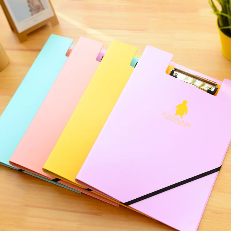 Cute Animal Cutout Stainless Stell Hard Clip Boards Folder Clipboards