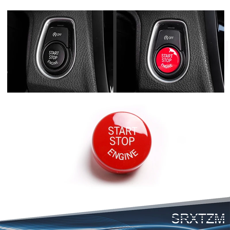 SRXTZM кнопка запуска двигателя автомобиля красный цвет Замена апгрейд автомобиль