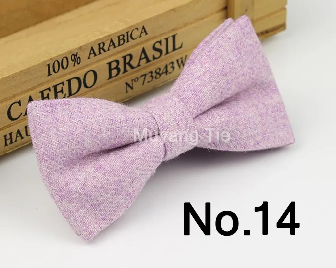Превосходный классический формальный галстук-бабочка из шерсти и хлопка, несколько цветов, галстук с узором «гусиная лапка», мужской роскошный галстук-бабочка из твида