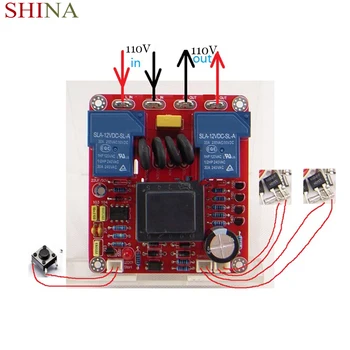 

Temperature Protection Board 110V/1000W Class A power Soft Start Delay PCB Overcharge Li-ion Temperature Protection Board