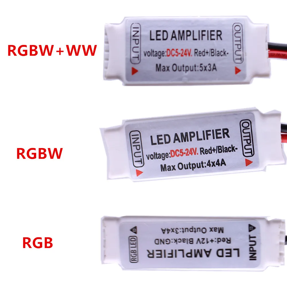 Светодиодный контроллер усилителя RGB/RGBW/RGBCCT общий анод 3CH/4CH/5CH для SMD 3528 5050RGBWW RGBCCT