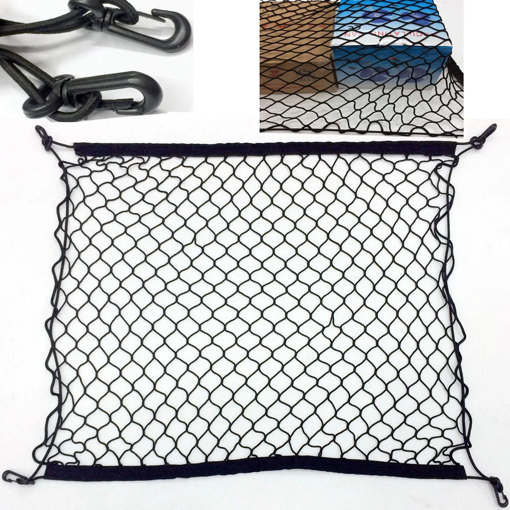 New Car Auto Mesh Cargo Net Holder Trunk Elastic Storage with 4 Hook