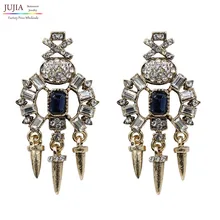 Новое поступление года Хорошее качество серьга себе Кристалл заклепки шпилька Серьги