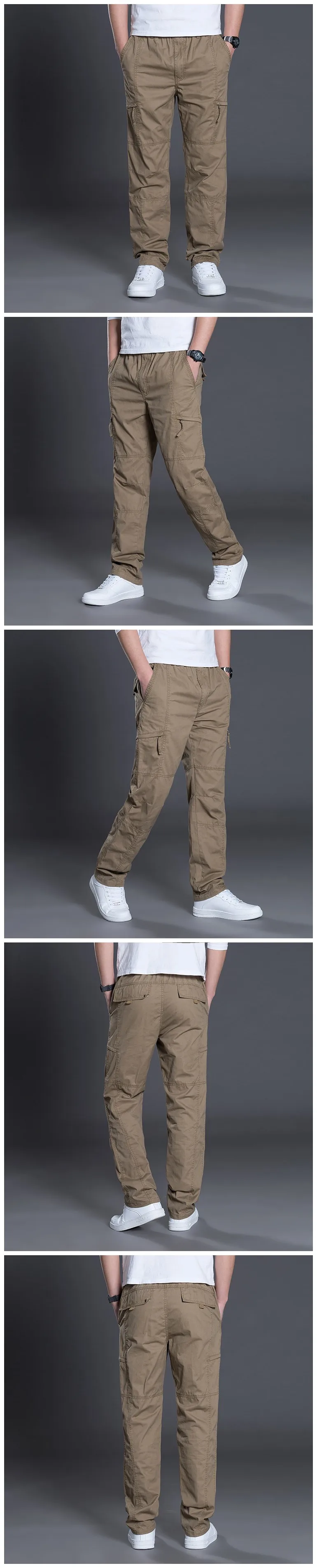 Летние модные мужские брюки повседневные хлопковые длинные брюки прямые джоггеры Homme Большие размеры 5xl 6xl деловые рабочие брюки для мужчин