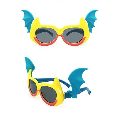 RHAMAI, новые детские поляризованные солнцезащитные очки, Бэтмен, для мальчиков и девочек, солнцезащитные очки, силиконовые защитные очки, подарок для детей, детские очки UV400 - Цвет линз: rd412-5
