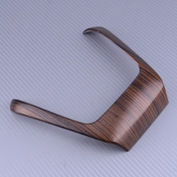 

Brown Pine Wood Grain Car Interior Steering Wheel Strips Trim Cover Frame ABS Fit For Toyota Land Cruiser Prado FJ150 2018