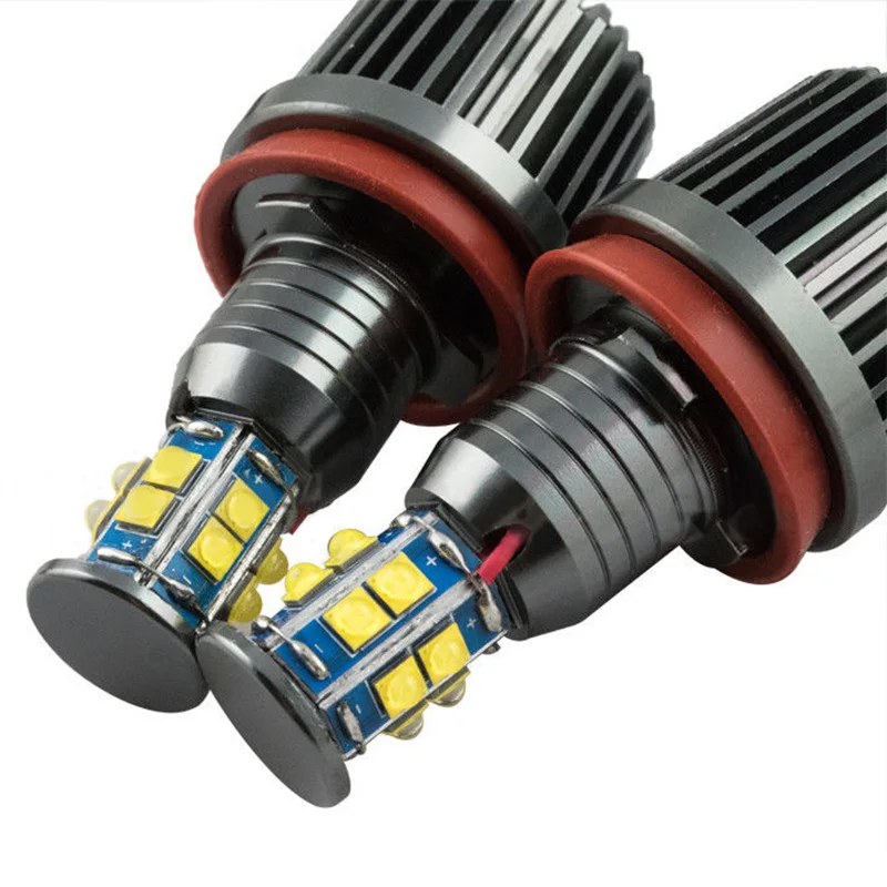 2pcs/set  240W H8 LED Angel Eyes Marker Light Bulb for B-M-W 1 3 5 Series E92 White