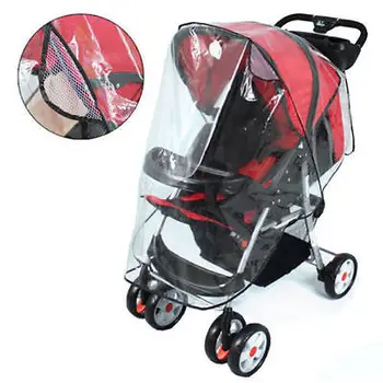 

Universal Buggy Pushchair Stroller Transparent Rain Cover Baby Travel Cover