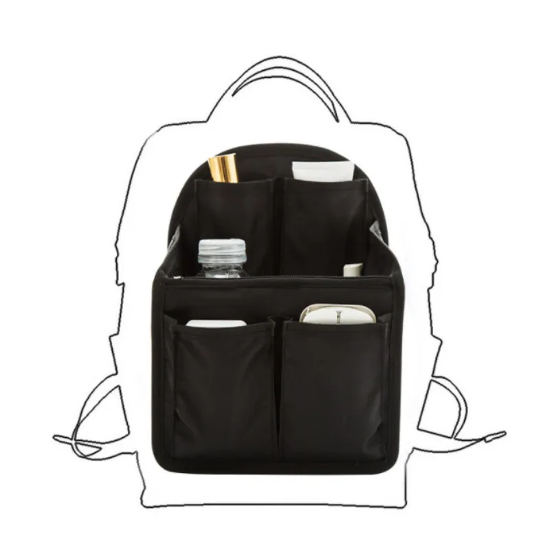Вместительная сумка в сумке, рюкзак, внутренняя сумка, органайзер, сумочка, сумка-вкладыш, портативный многофункциональный органайзер для путешествий