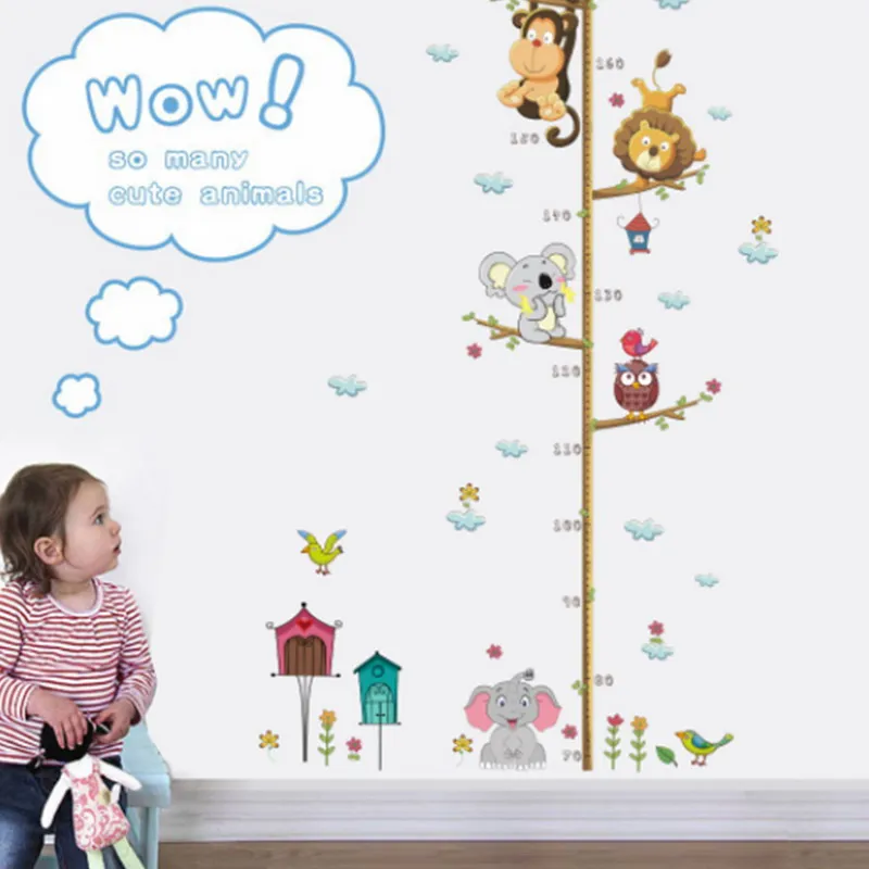 

Stickers Underwater World Kids Child Height Chart Measure Wall Sticker For Kids Rooms Height Chart Ruler Wall Decals Home Decor