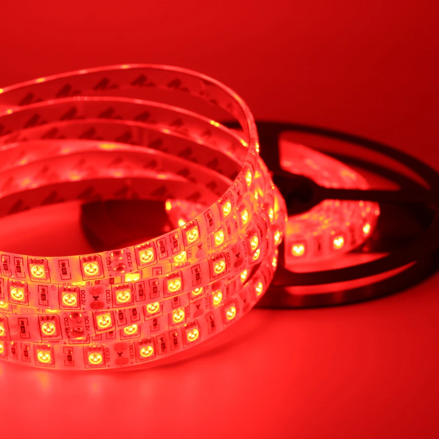5050 SMD гибкие Светодиодные ленты светильник работающего на постоянном токе 12 В в