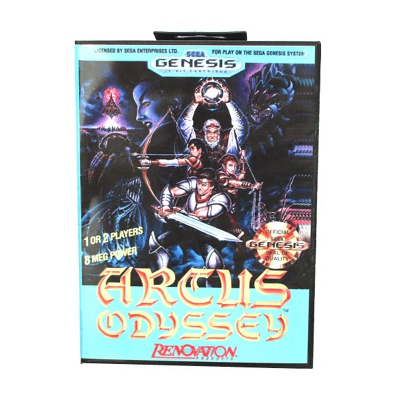 

Arcus Odyssey Boxed Version 16bit MD Game Card For Sega Mega Drive And Genesis