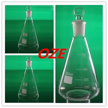

1PCS 50ML/100ML/250ML/500ML/1000ML/2000ML Borosilicate Glass Conical Erlenmeyer Flask with Stopper For Laboratory