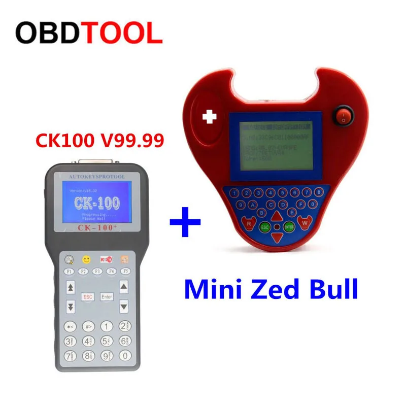 

2018 Newest Generation CK-100 V99.99 Universal with Mini Zed Bull Auto Key Programmer CK100 With Multi-language transponder