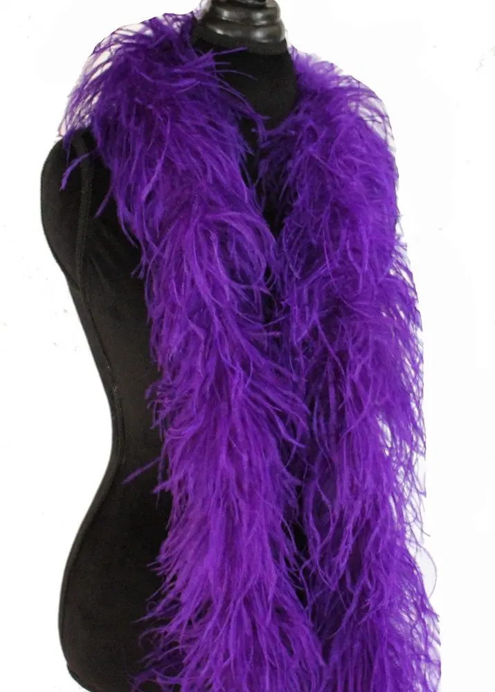 

10Meters/Lot OSTRICH FEATHER BOA Costumes/Trim for Party Available Purple ostrich Feather party scarf feather boa 5ply