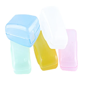 

10 PCS Color Random Portable Travel Toothbrush Head Toothbrush Case Brush Protective Caps