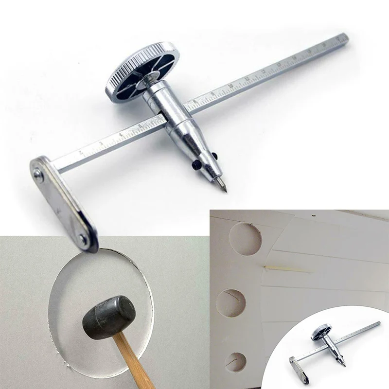 

Circular Plasterboard Accessories Tools Cutting Steel Adjustable Circle hole cutter Drywall Round Gypsum Board
