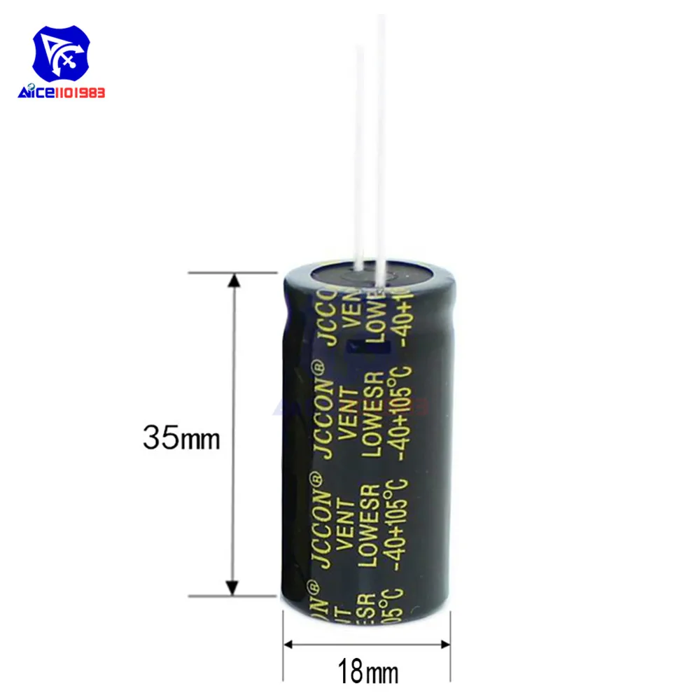2pcs 35V 470uF Electrolytic Capacitors 105℃