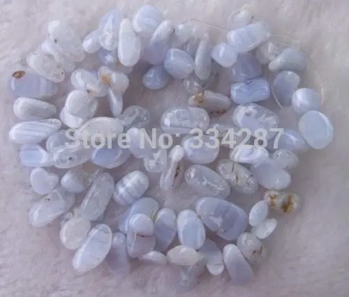 

15.5inchs Natural Blue Chalcedony Baroque Shape Beads