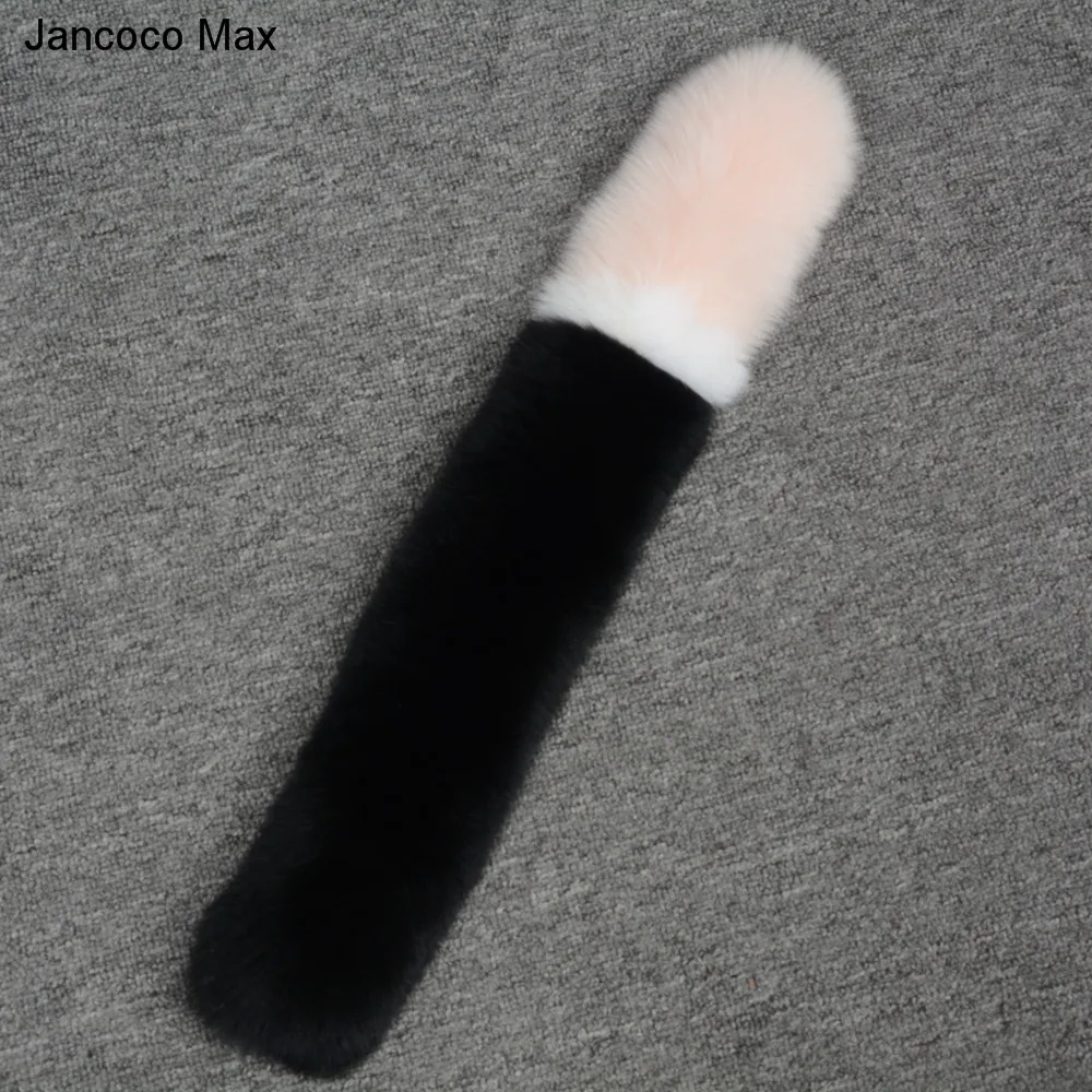 Jancoco Max зимний женский модный шарф из натурального меха лисы мягкий теплый многоцветный кашне Новое поступление S7195