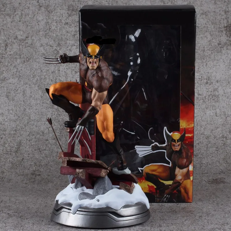 

X-Men Movie Wolverine Scene Statue James Howlett Logan Cartoon PVC Action Figure Collectible Model Toy L2148