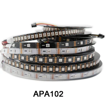 

1m/3m/5m APA102 Smart led pixel strip 30/60/144 leds/pixels/m,IP30/IP65/IP67 DATA and CLOCK seperately DC5V