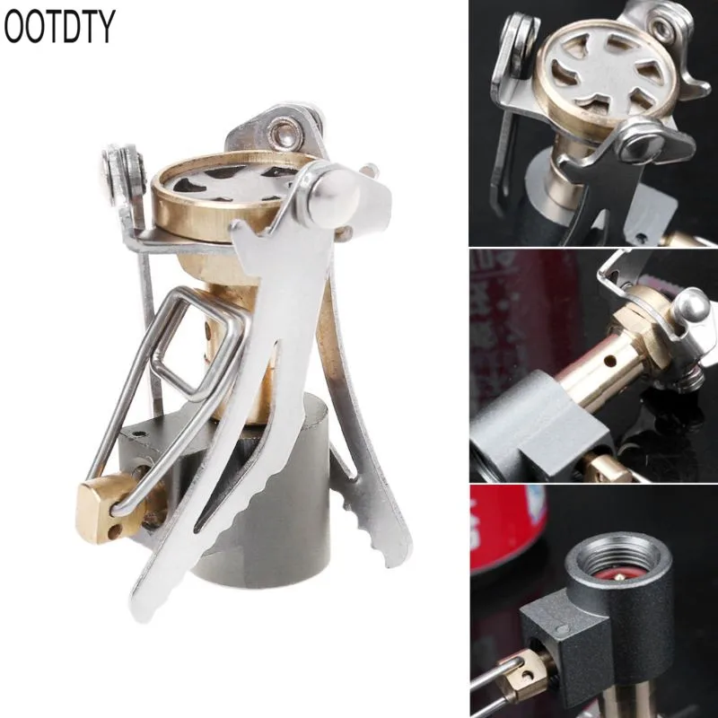 

New 1 Pc 3000W Outdoor Camping Portable Folding Mini Oven Gas Stove Survival Furnace Stove Picnic Cooking Gas Cooker Tool