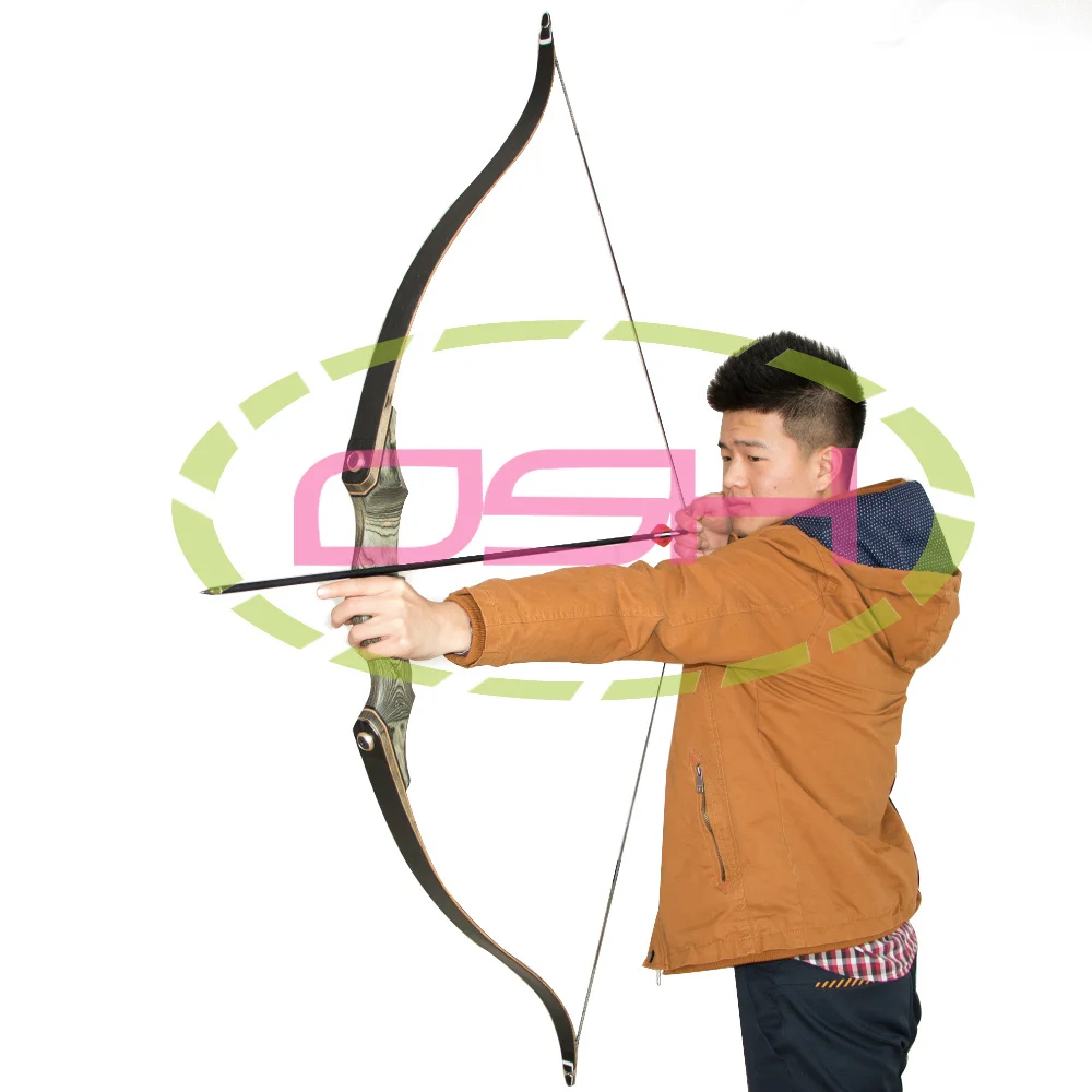 

30lbs Hunting Wooden Bow Traditional Recurve Longbow Youth Archery  Take Down Bow RH