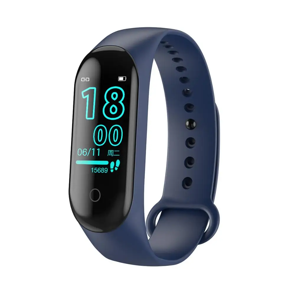 Monitor de Frequência Fitness de Saúde Pulseira Inteligente Taxa Cardíaca Pressão Pedômetro Esportiva pk m3 m4 - Image 6