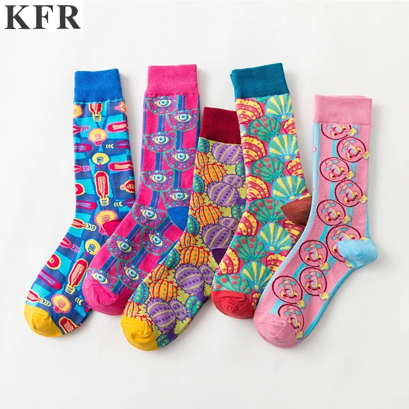 Модные милые художественные женские носки, цветные забавные носки из морепродуктов, женские хлопковые носки в стиле хип-хоп, короткие носки в стиле Харадзюку