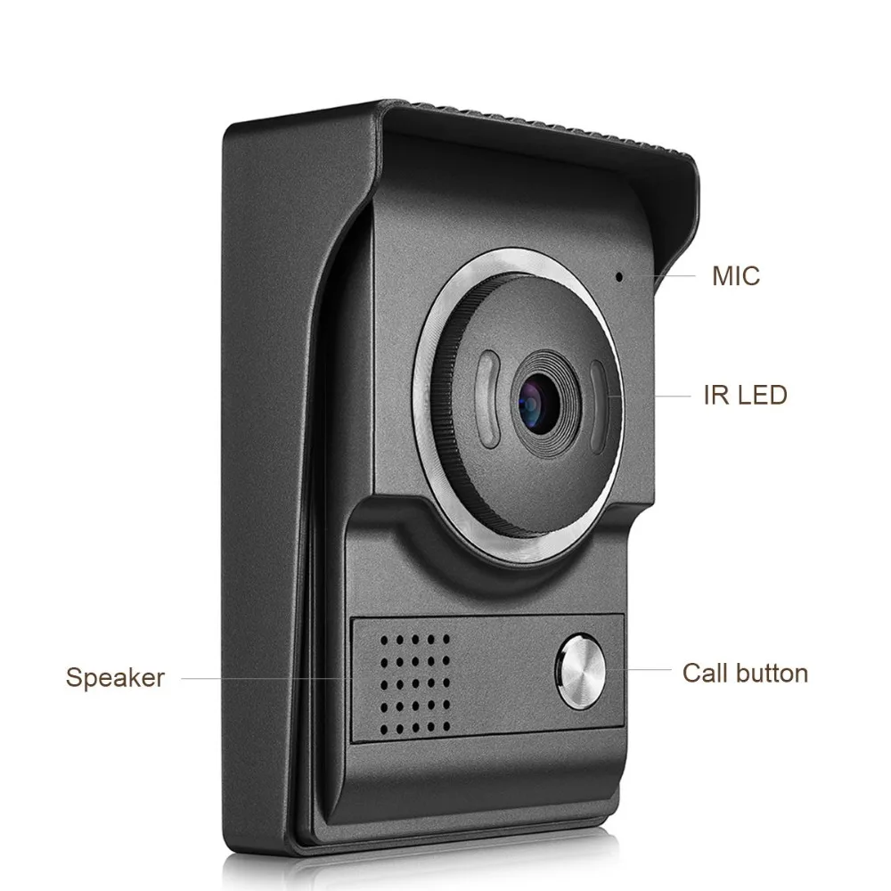 Door Phone For 4 Wire Cable Cameras Wired Video Door Phone Intercom Entry System