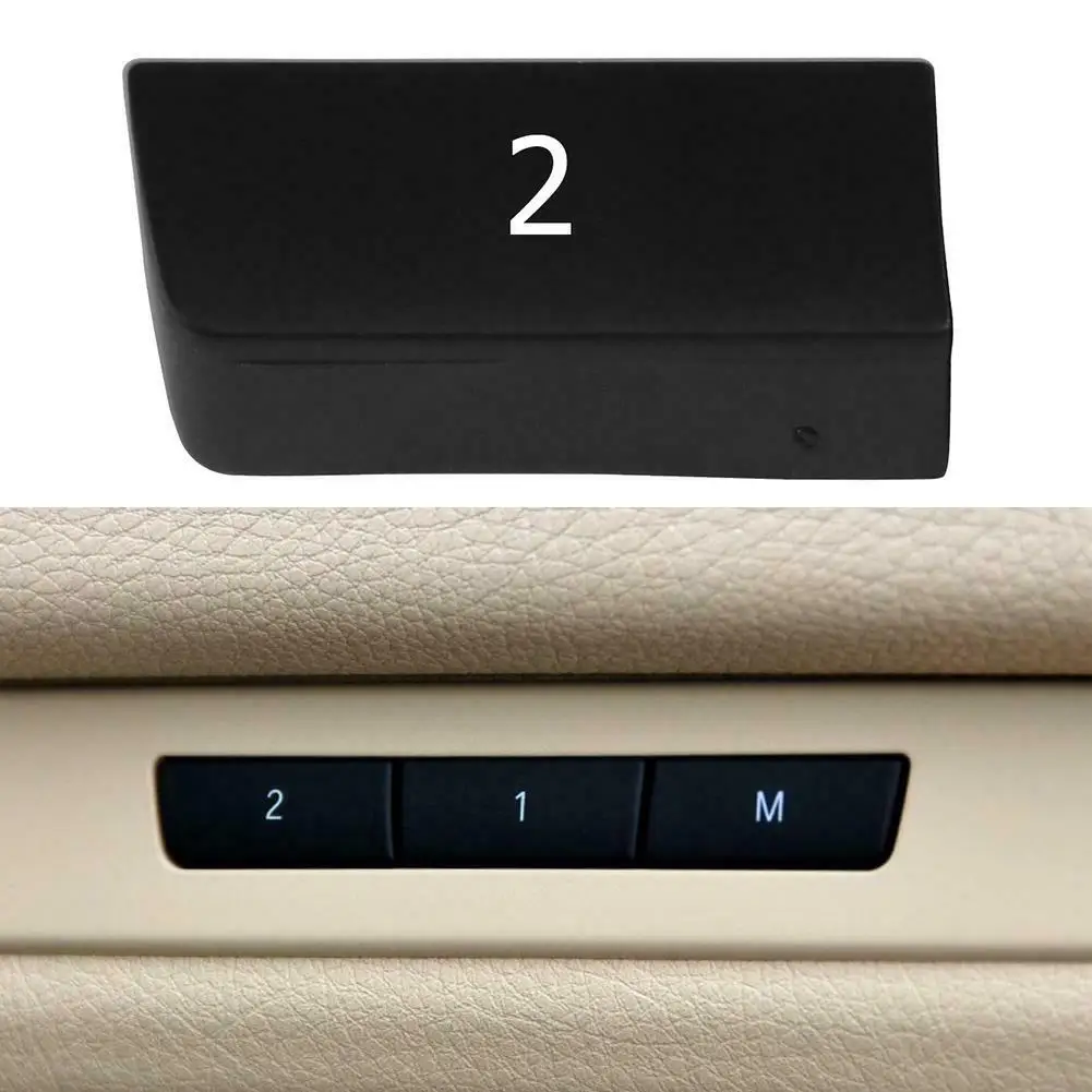 cheap For 5 7 Series F10 GT F02 Replacement Black Right seat Cap ABS+PC Switch Button Cover Inner Accessories Durable