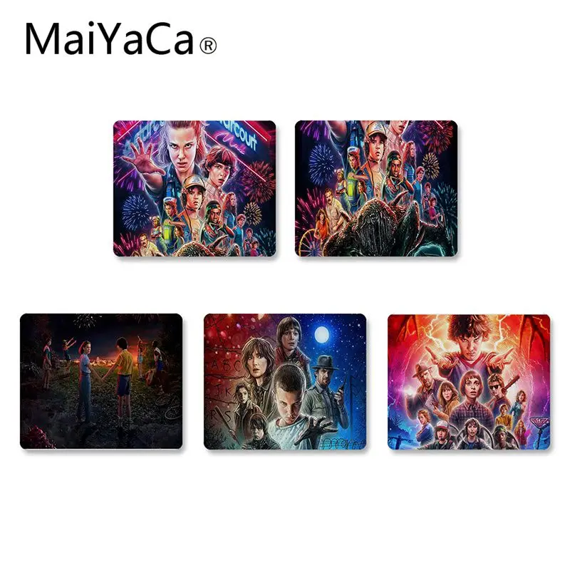 

MaiYaCa Custom Skin Stranger Things season3 Laptop Gaming Mice Mousepad DIY Design gaming Mouse pad Rug For PC Laptop Notebook