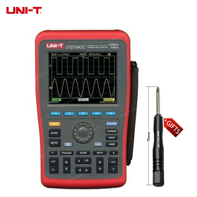 

UNI-T UTD1042C 2Channels 40MHz 250MS/s Handheld Oscillograph Digital Oscilloscope DSO