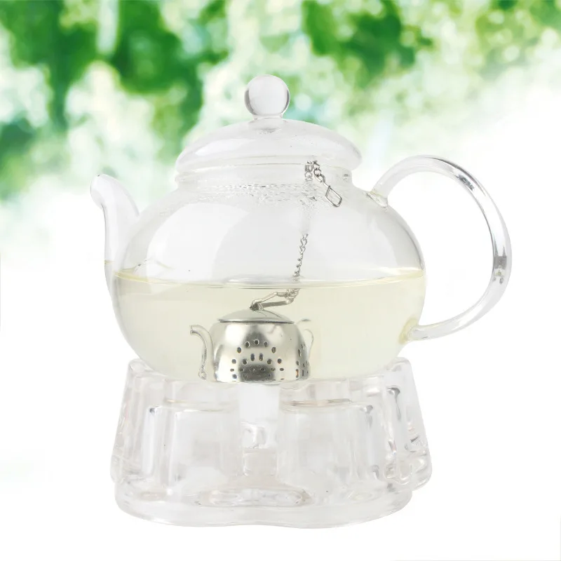 

Stainless Steel Reusable Tea Infuser Teapot Shape Mesh Tea Filter With Chain Tray Herbal Spice Ball Tea Strainer Tea Tools