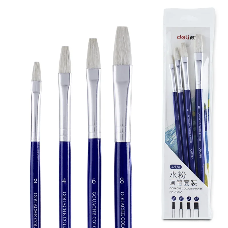 4pcs/set Watercolor brush set(2#4#6#8#) nylon Brush tip