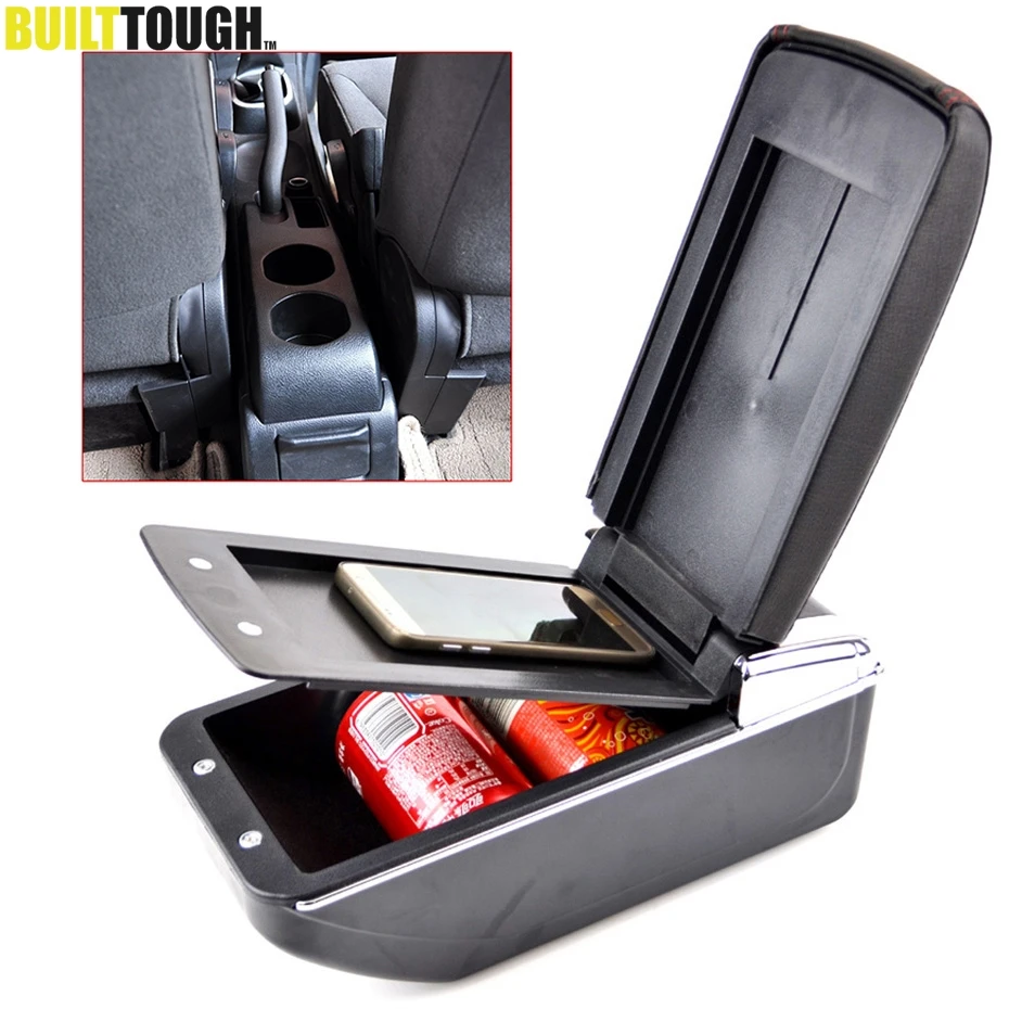 

Car Armrest For Nissan VERSA TIIDA LATIO 2007-2011 Centre Arm Rest PU Leather Center Console Storage Box Tray 2008 2009 2010