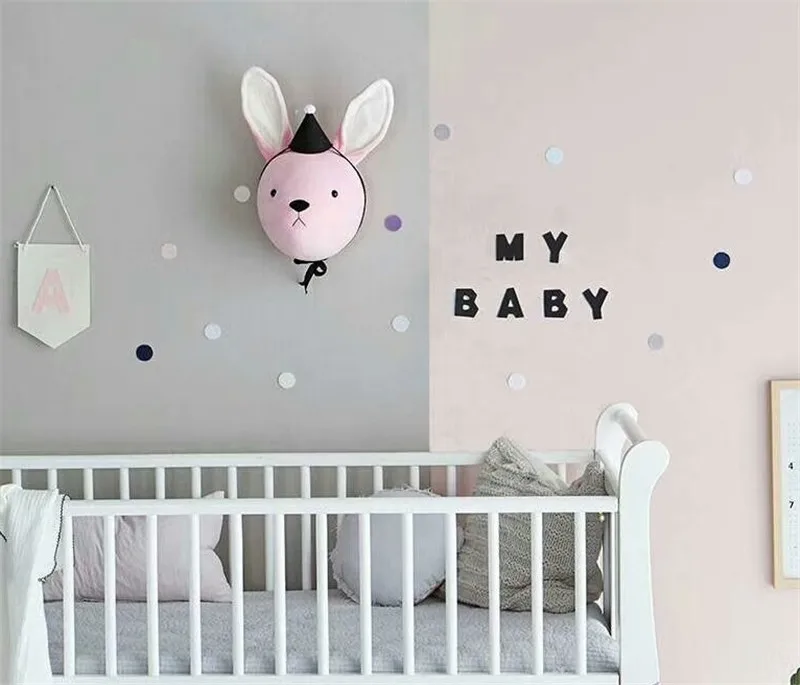 Animal Head Elephant Deer Fox Swan Lion Tiger Head For Baby Room