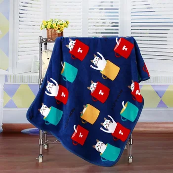 

SummitKids 100X73CM New Baby Blanket Children Warm Fleece Blanket On Bed Soft Plaid Throw Blanket animal Baby Swaddle Blanket