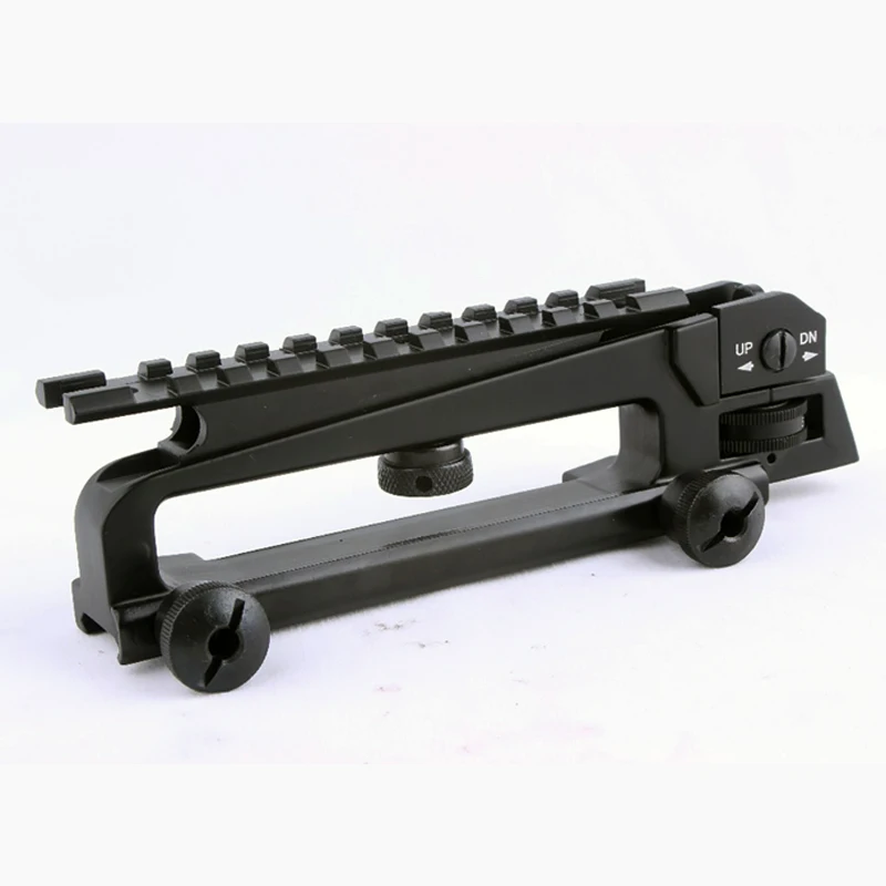 الصيد M4 M16 AR15 انفصال تحمل مقبض W/المزدوج فتحة A2 الخلفية البصر انظر من خلال Picatinny السكك الحديدية جبل كومبو