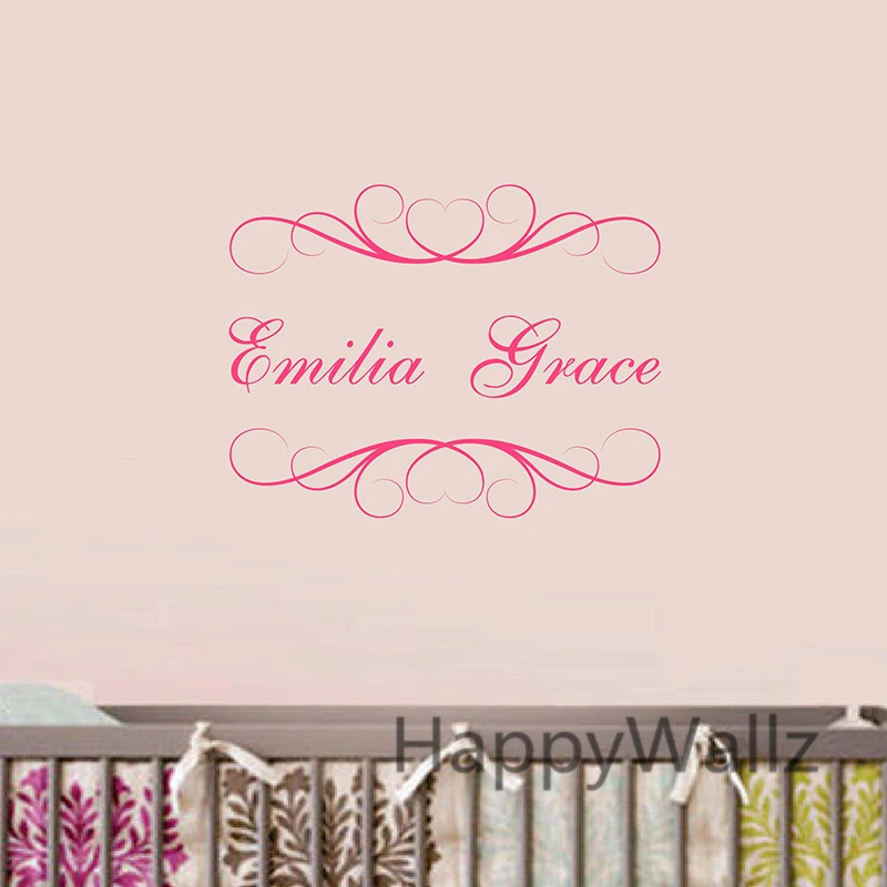 Baby Nursery Custom Name Wall Sticker DIY Personalized ...