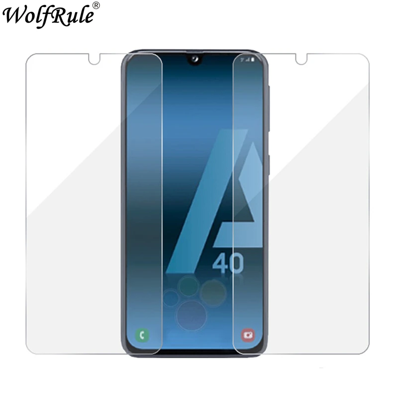 Защитное стекло для Samsung Galaxy A40 ультратонкое закаленное твердостью 9H зеркальное DS