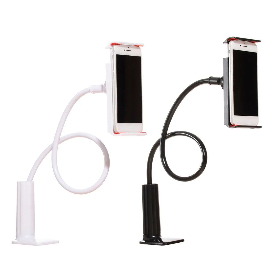 

Shelf Smart Phone Holder 360 Rotating Flexible Long Arm Clamp Bending Desktop Bracket Adjustable Cell Phone Stand Universal