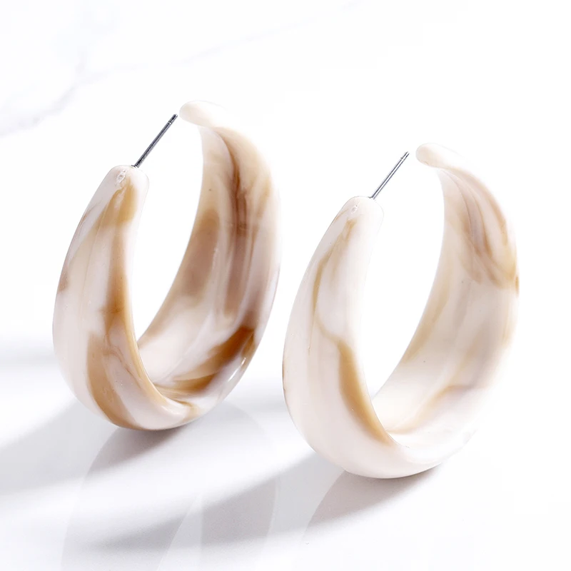 

ILYF Simple Marble Print Trendy Jewelry Earrings For Women C Dangle Earrings For Women Jewelry Wedding oorbellen Accessories New
