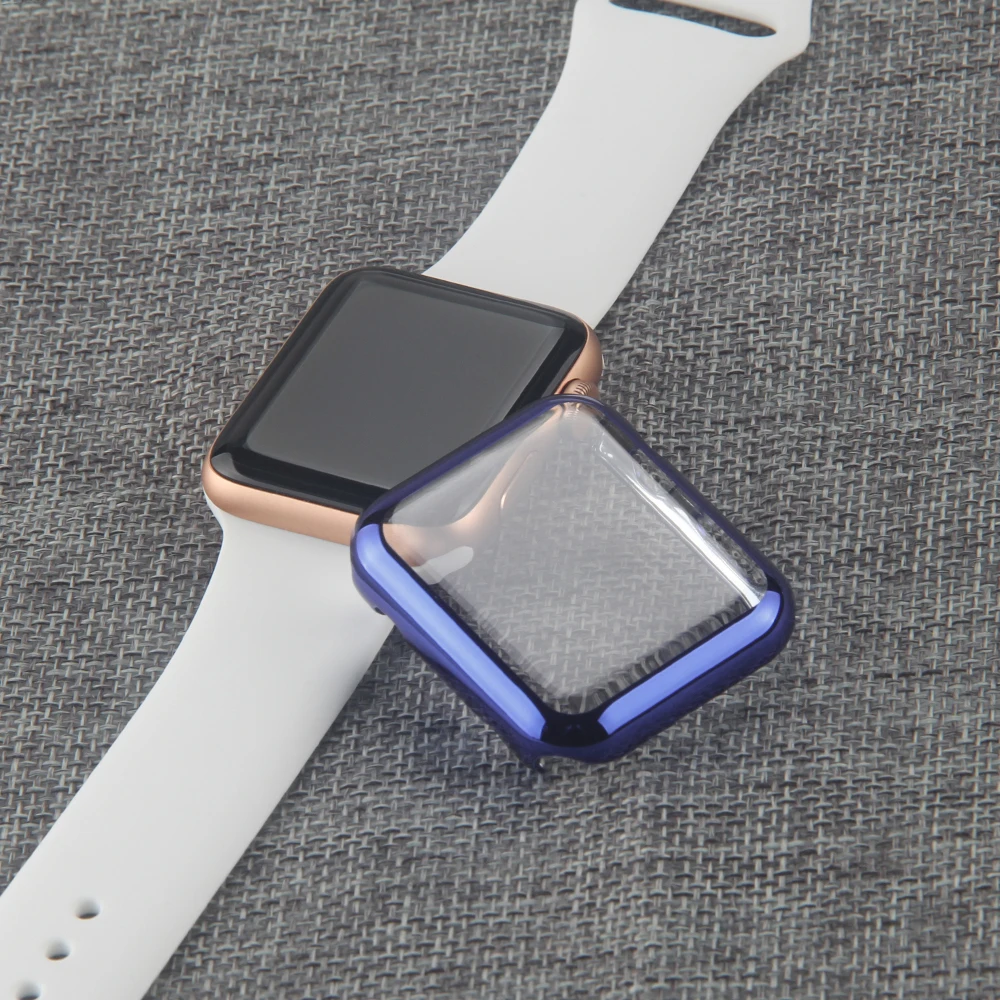 Screen Protector Cover for Apple Watch Case Electroplating Plastic Hard PC 38mm/42mm for Apple Watch Series 3 and Series 2 Screen Protector Cover for Apple Watch Case Electroplating Plastic Hard PC 38mm/42mm for Apple Watch Series 3 and Series 2