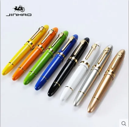 Передовая перьевая ручка Jinhao 159 черный яркий с серебряным перо с широким основанием